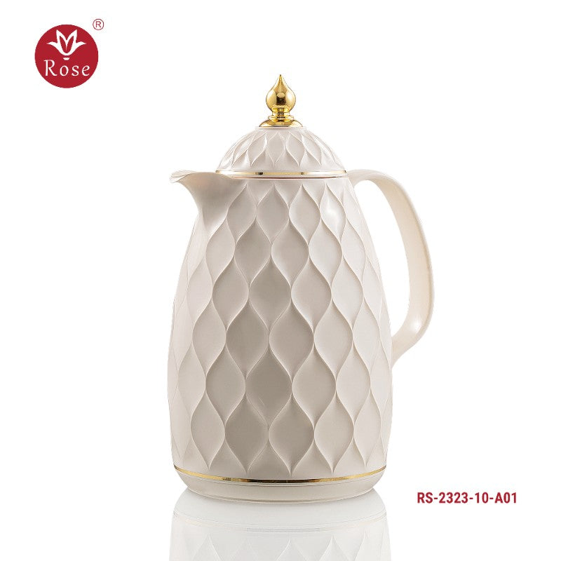 ROSE Tea Flask 1Ltr - Model 2323 Off White W/Gold – The Loft General ...