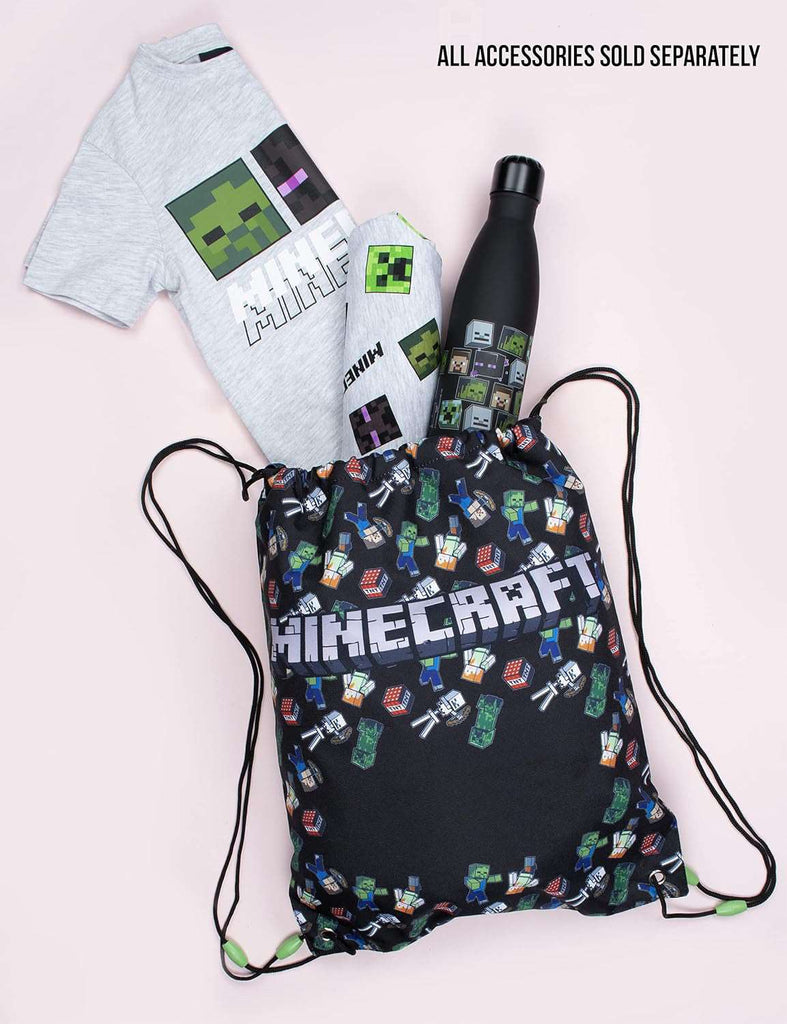 Fringoo Drawstring Bag - Minecraft Gym / Worlds