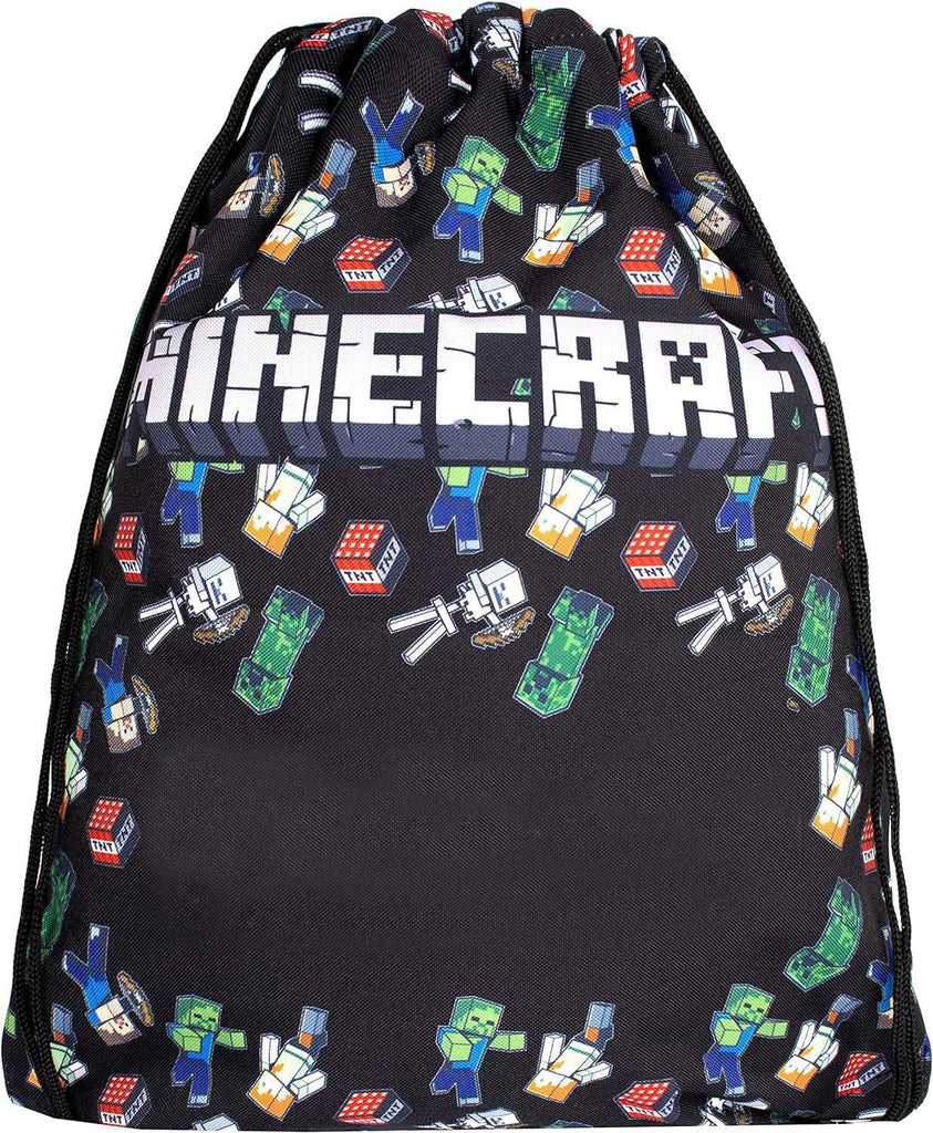 Fringoo Drawstring Bag - Minecraft Gym / Worlds