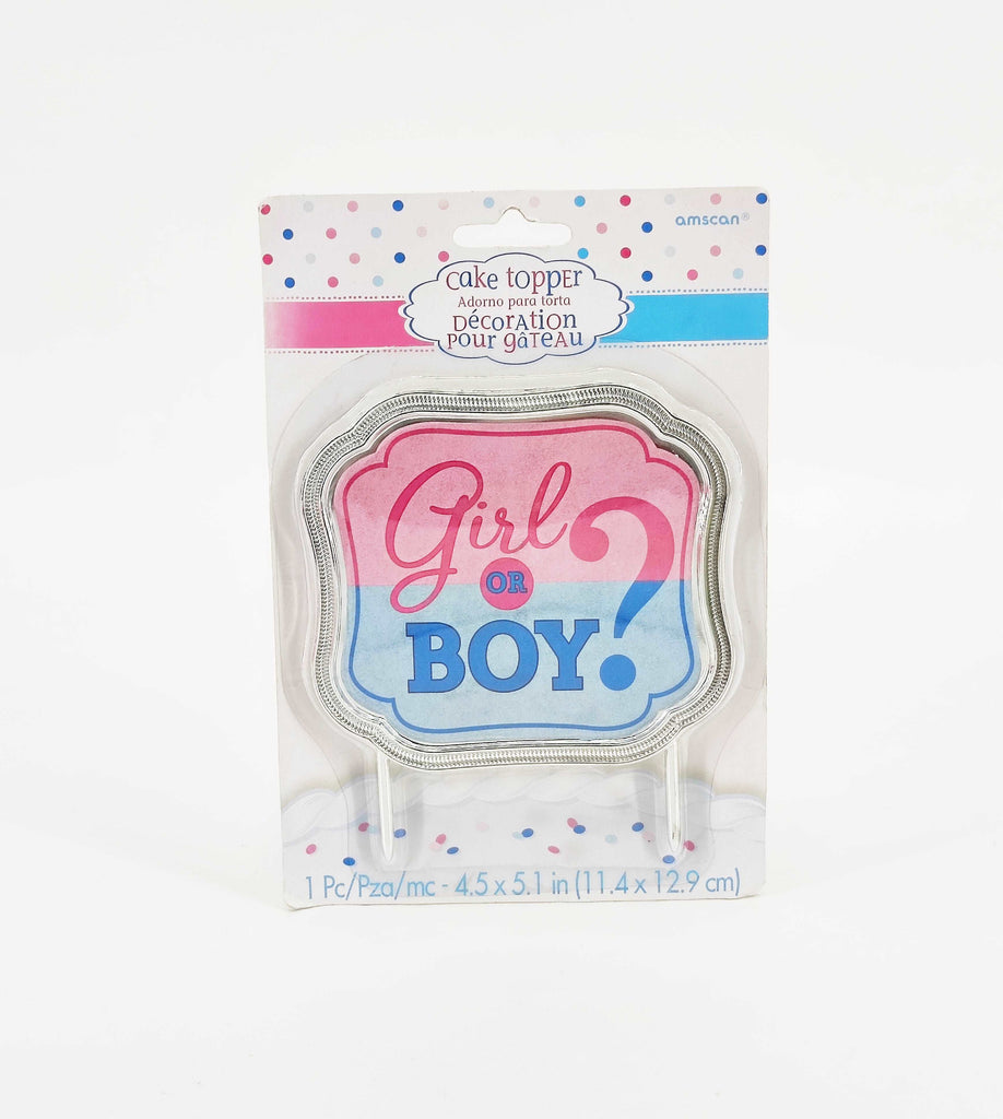 Gender Reveal - Girl Or Boy? Cake Topper