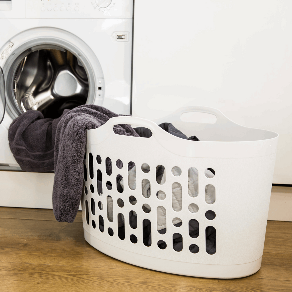 Flexi-Store Laundry Basket - White (50Ltr)