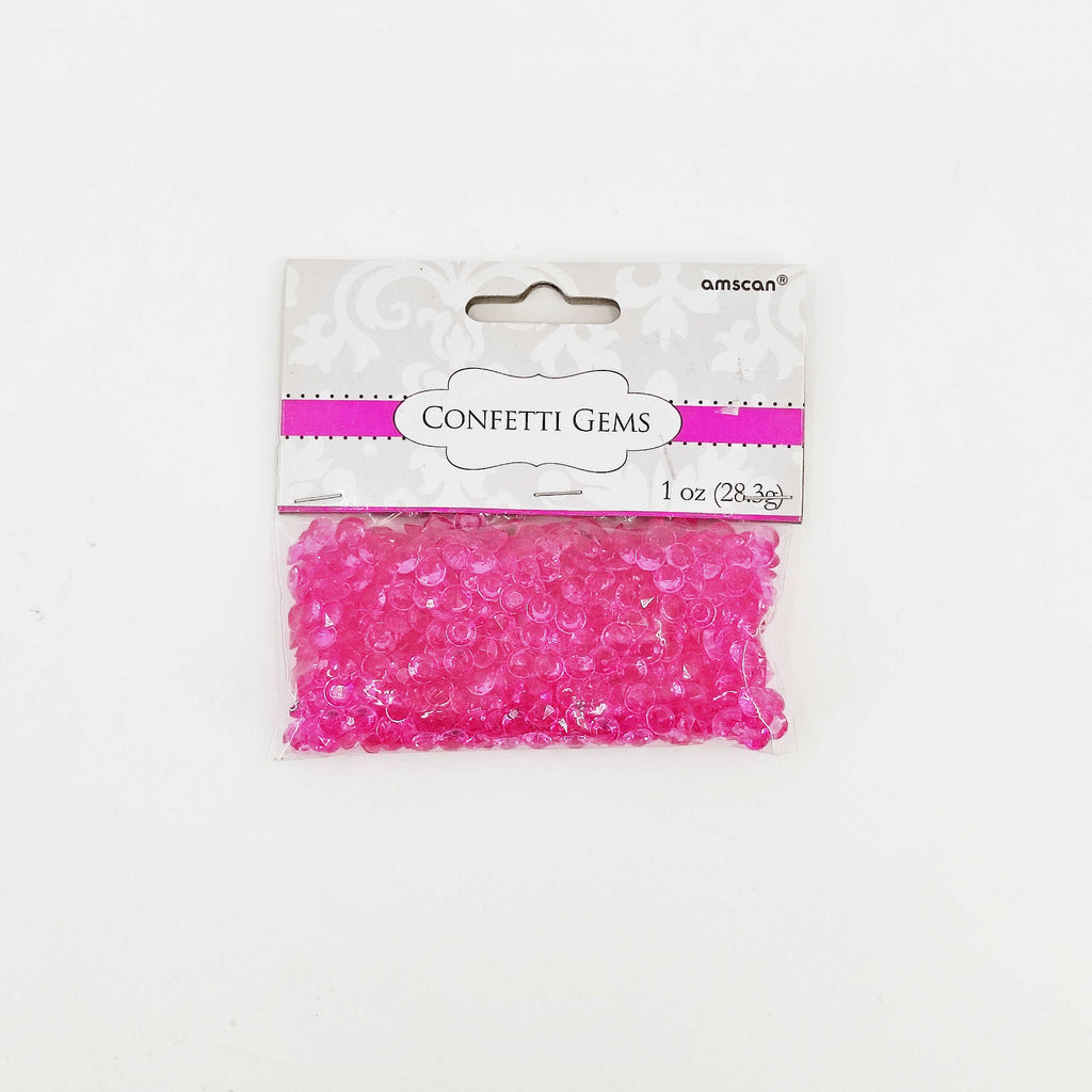 Confetti Gems Bright Pink 1Oz