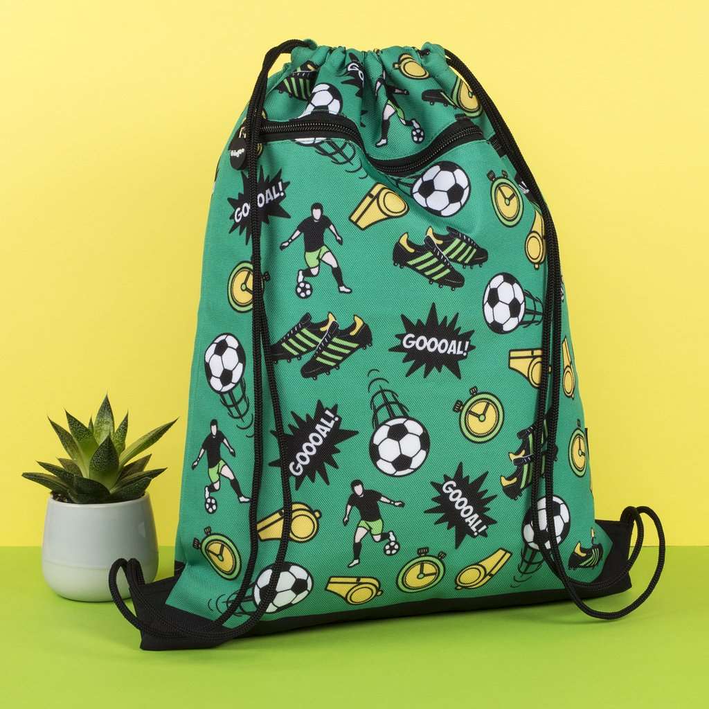 Football Drawstring Bag