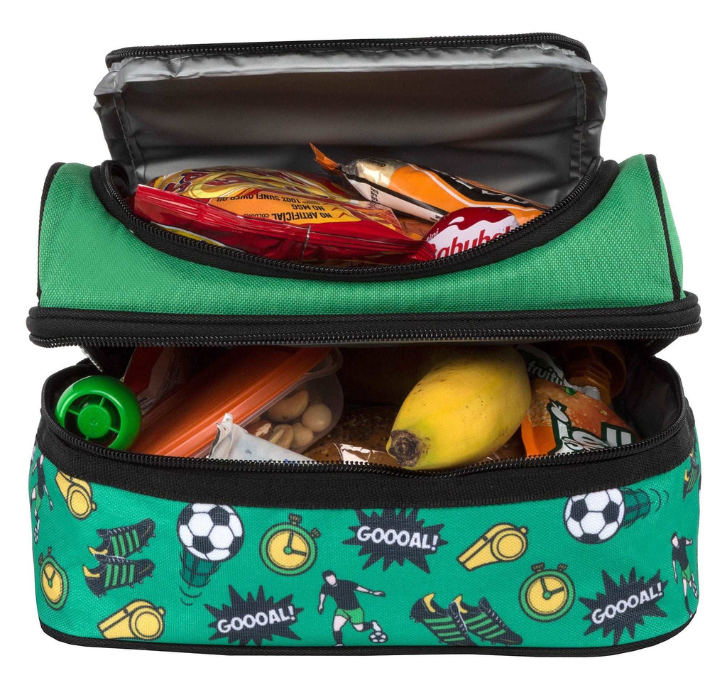 Fringoo Lunch Bag Multi-Compartment - Football