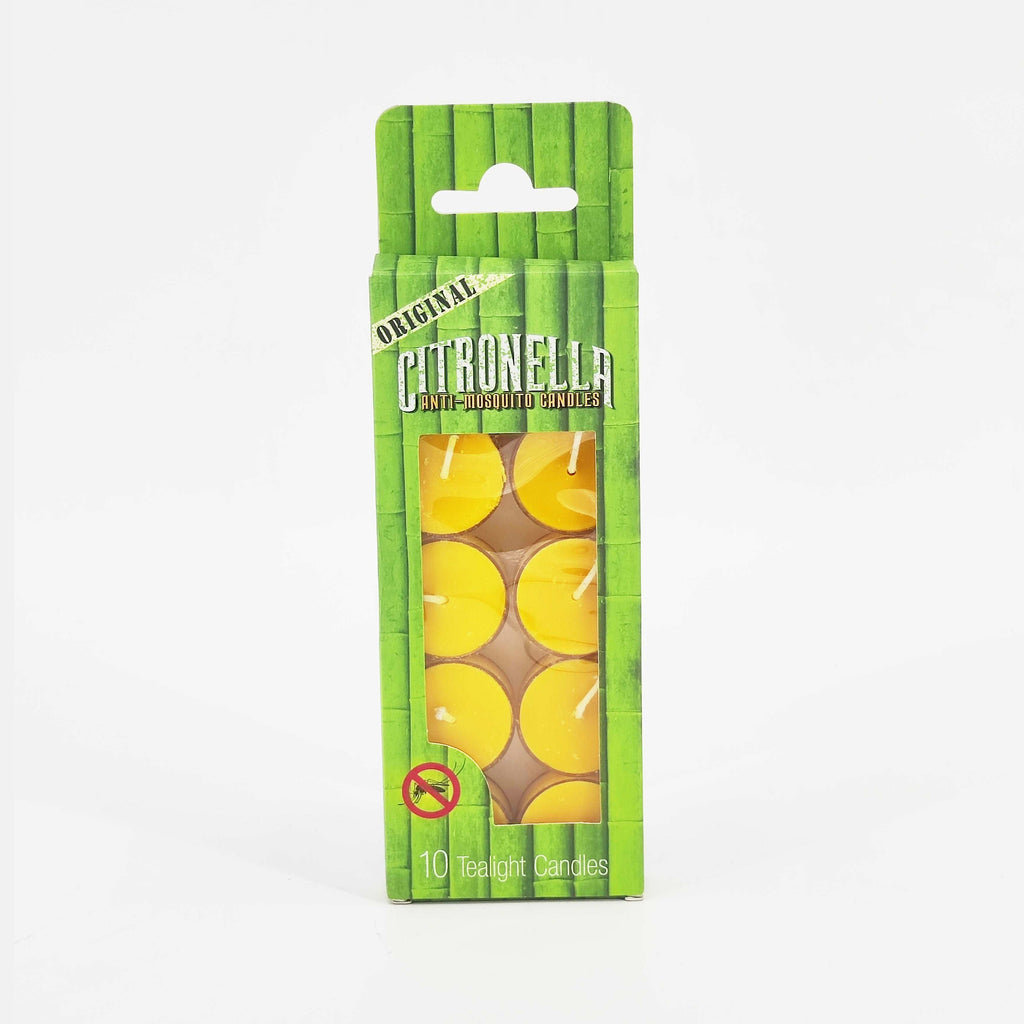 Citronella Anti-Mosquito Tealight Candles - Set of 10