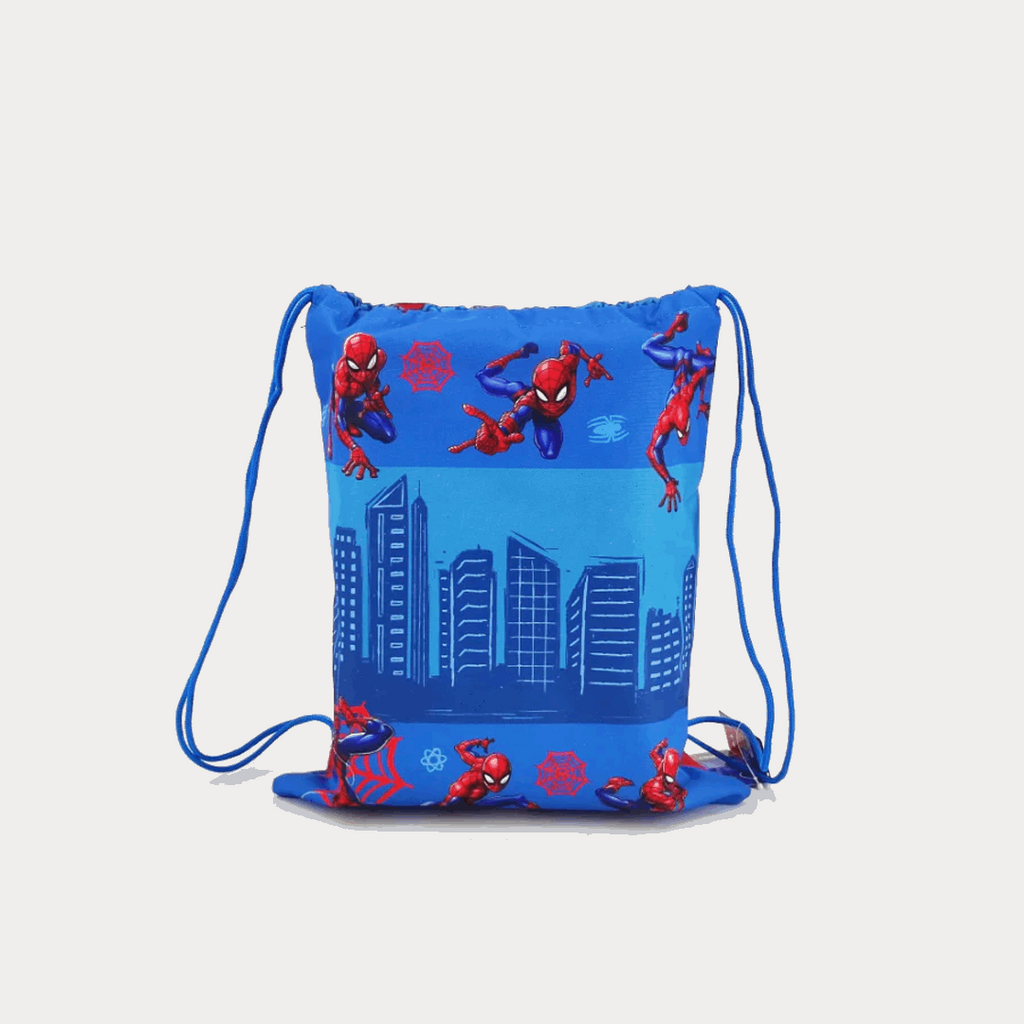 Fringoo Drawstring Bag - Spiderman Blue