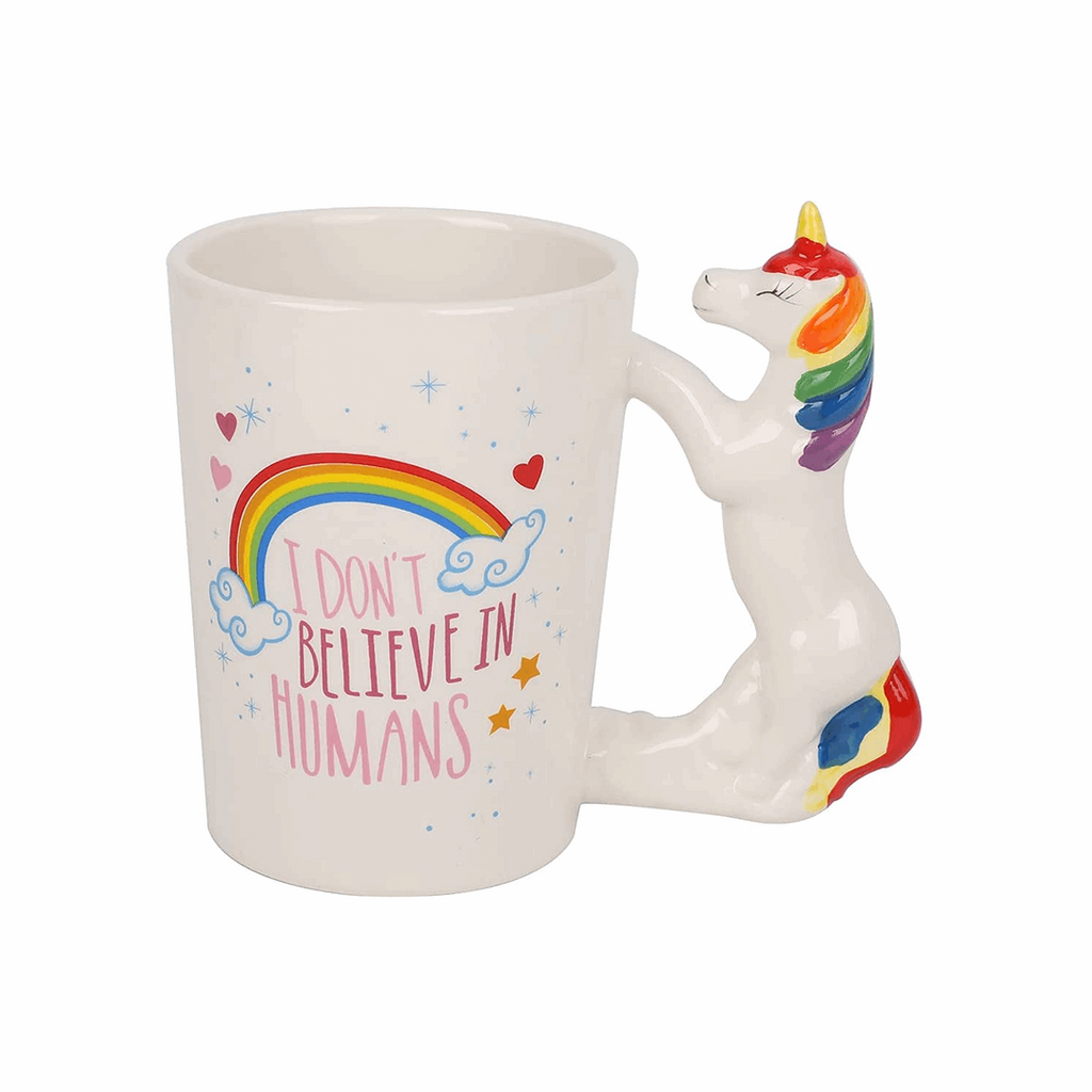 I-Total 3D Ceramic Mug - Unicorn “I Don't Believe in Humans”