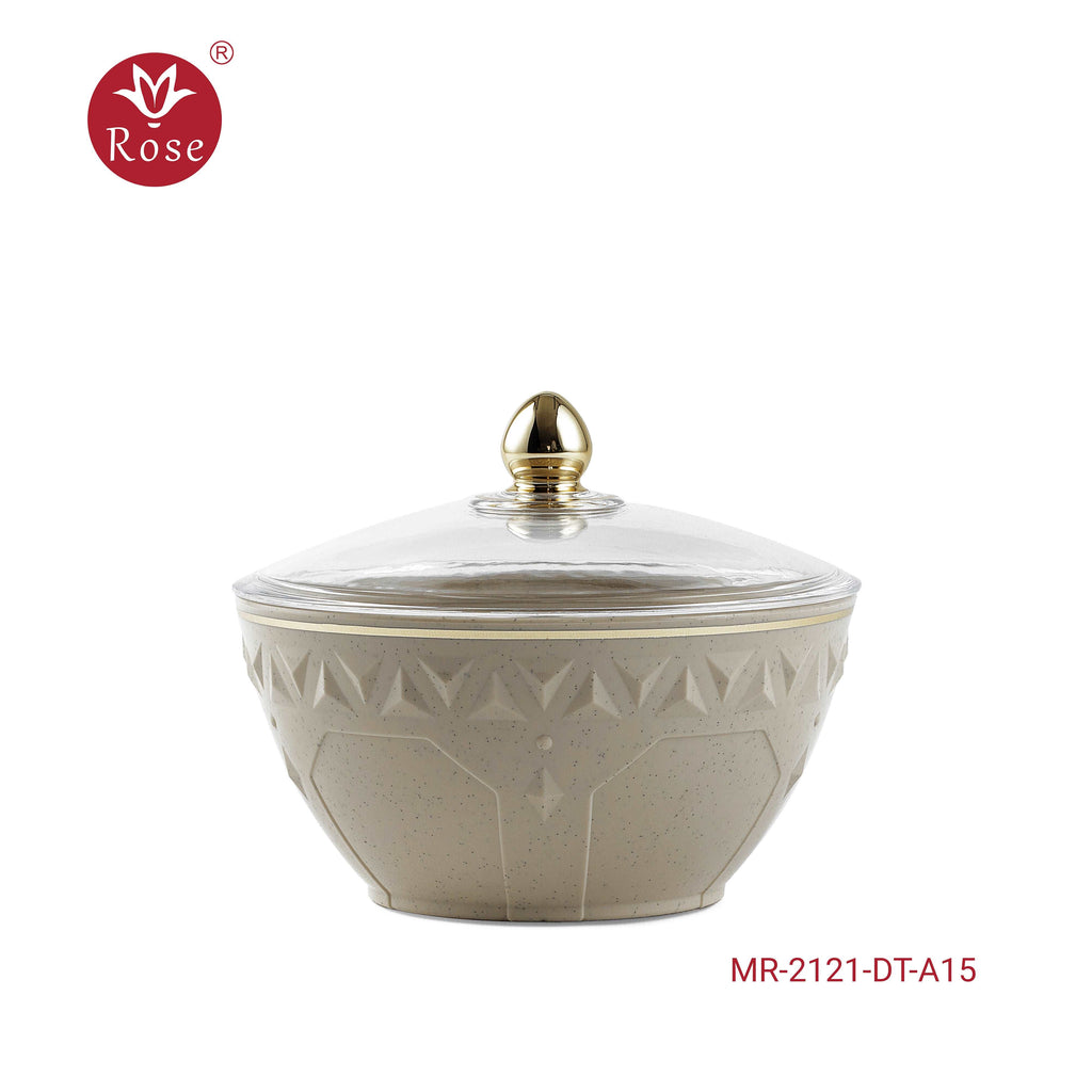 Dates Bowl with Lid  - Model 2121 Marble