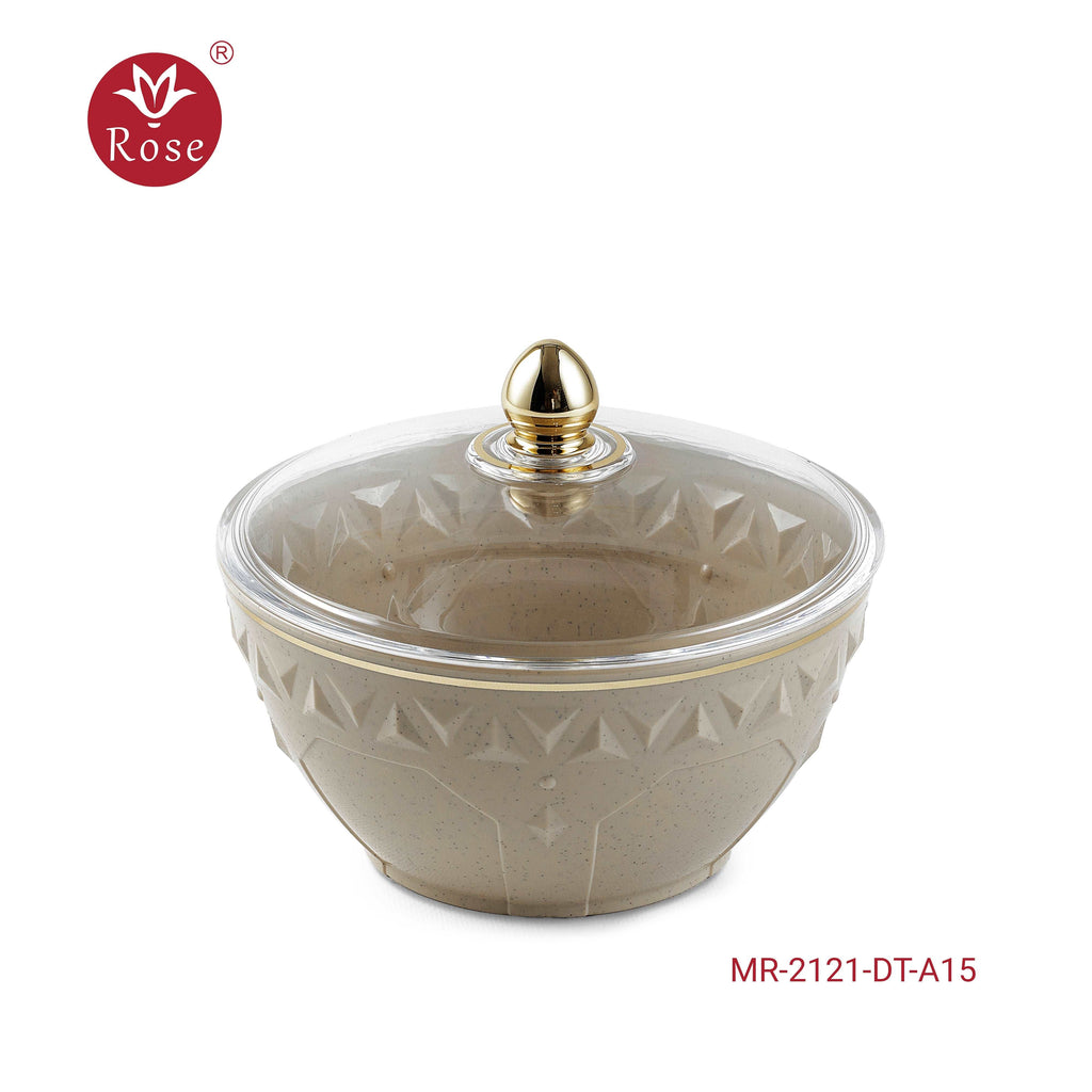 Dates Bowl with Lid  - Model 2121 Marble