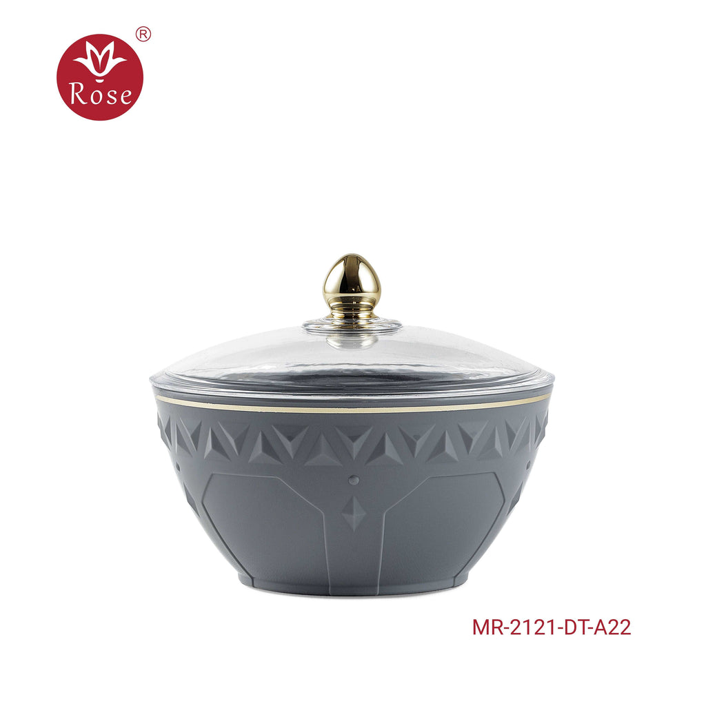 Dates Bowl with Lid - Model 2121 Blue Grey