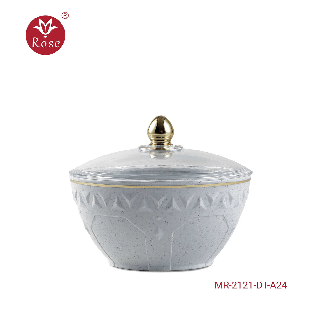 Dates Bowl with Lid  - Model 2121 Snow