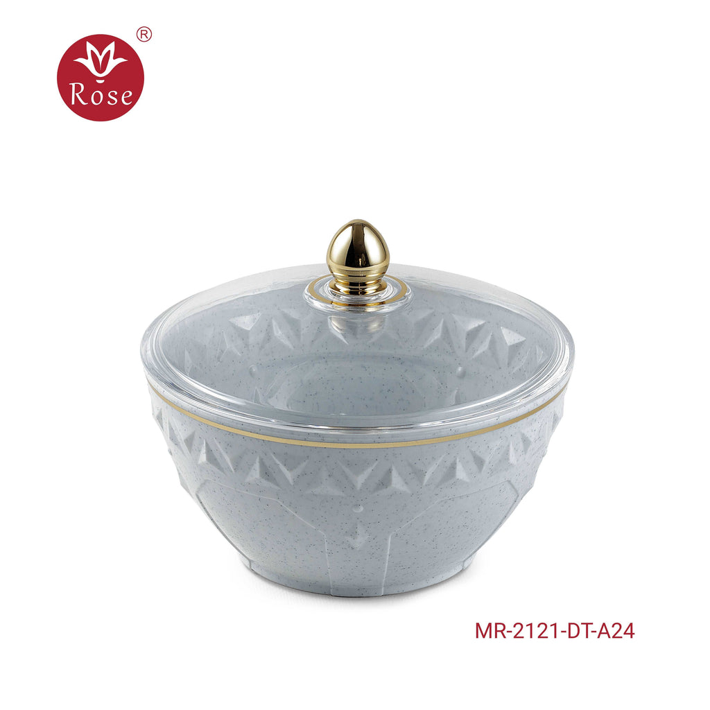 Dates Bowl with Lid  - Model 2121 Snow