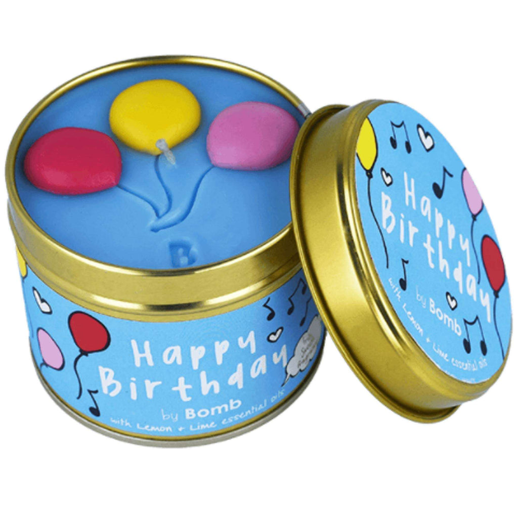 Happy Birthday - Tin Candle