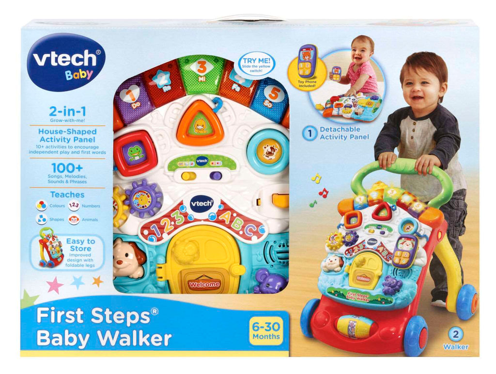 First Steps Baby Walker (Green & Red)