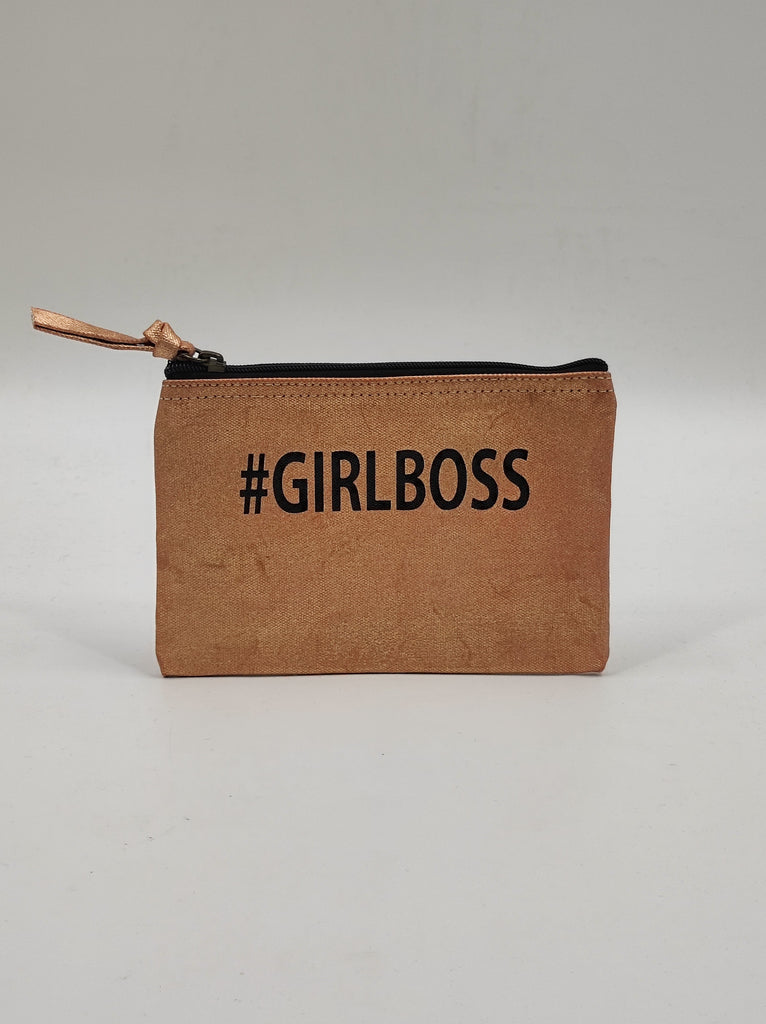 Makeup Organizer - "#Girl Boss"Size: 19x13x5cm
Color: Rose Gold
Material: Recycled CottonBeautyThe Loft General TradingThe Loft General TradingMakeup Organizer - "#Girl Boss"