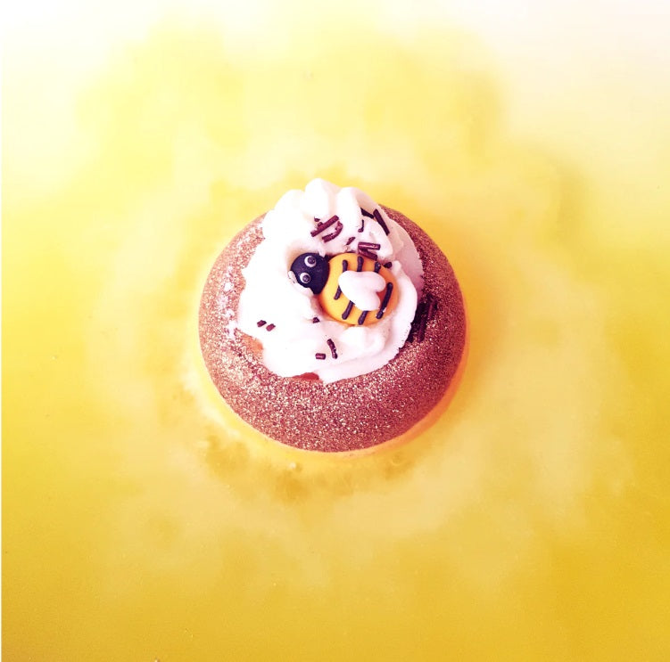 Honey Bee Mine - Bath BombLet the milk &amp; honey infused waters and nourishing cocoa and shea butter, enrich your skin and calm your mind! Creating a sweet golden pool of honey for you to bBeautyThe Loft General TradingBomb CosmeticsHoney Bee Mine - Bath Bomb